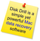 Post-It-Note advertising Disk Drill Mac data recovery software.